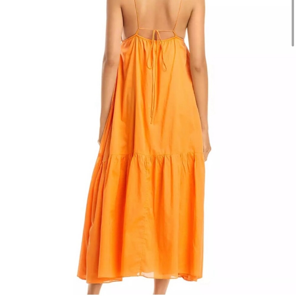Orange Ruffled Sundress - Picture 2 of 4